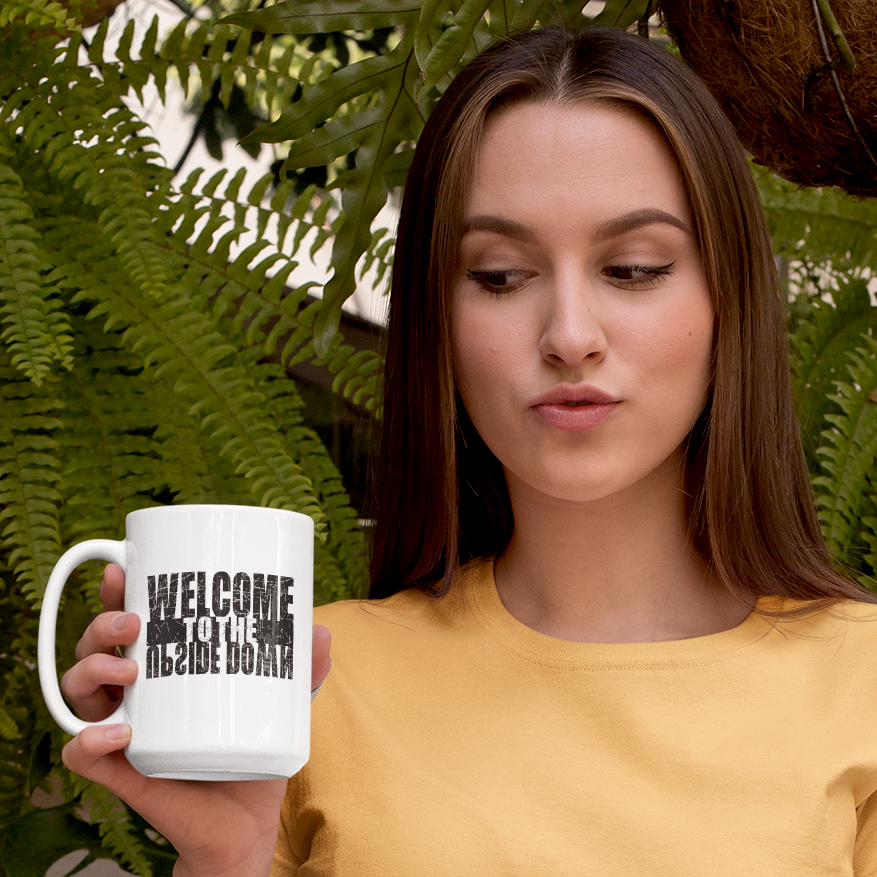 Welcome To The Upside Down Mug • RH • White