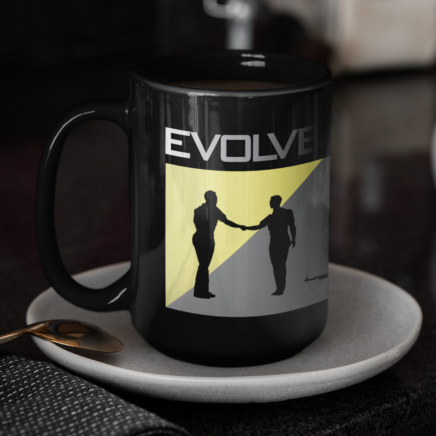 EVOLVE Mug W/Gray Fade • RH • Black