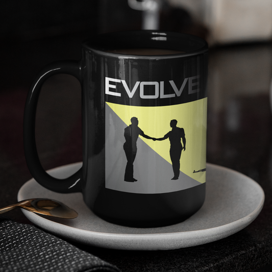 EVOLVE Mug W/Yellow Fade • RH • Black