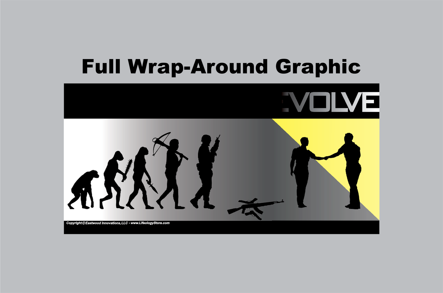 EVOLVE Mug W/Gray Fade • LH • Black
