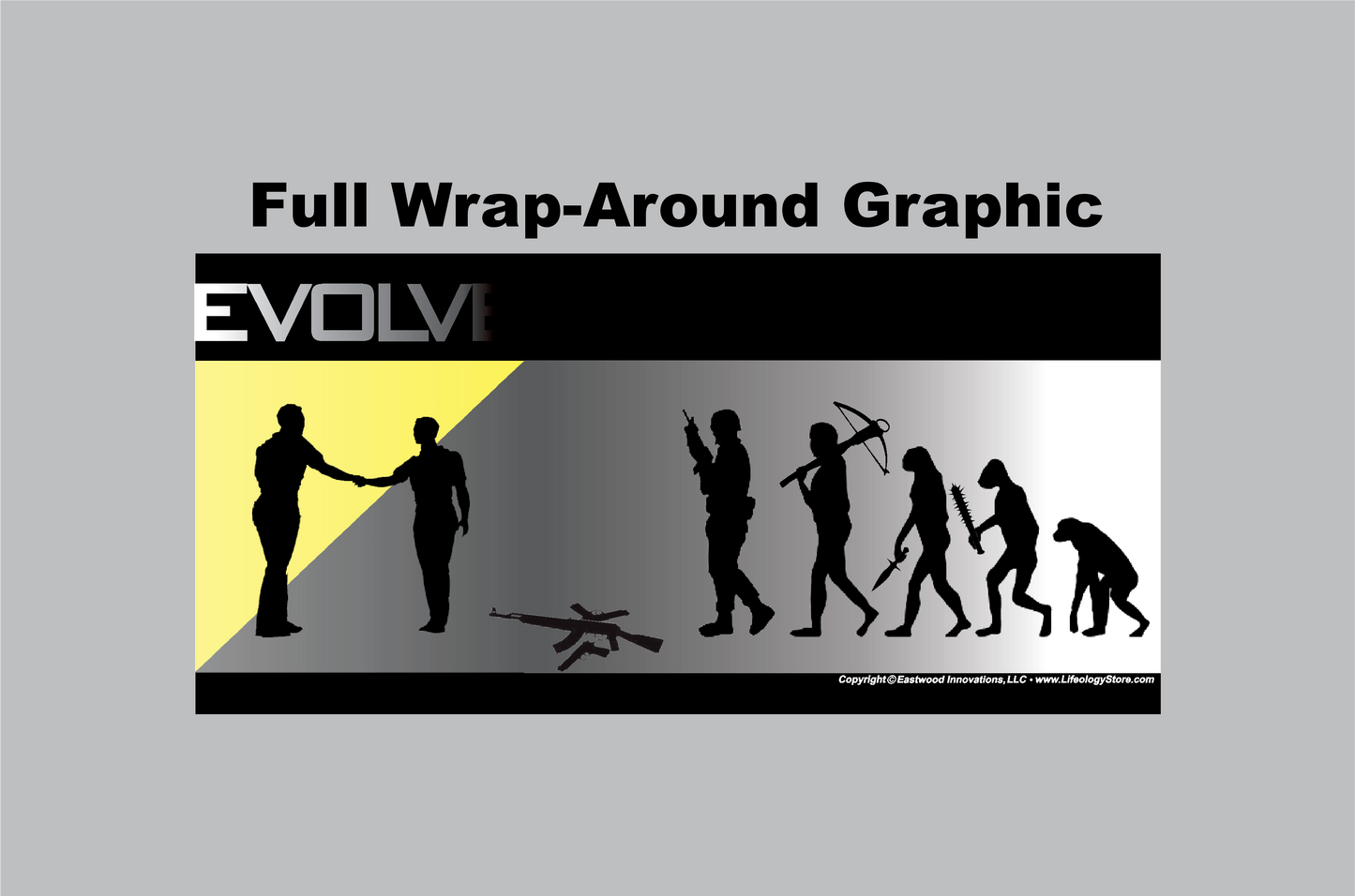 EVOLVE Mug W/Gray Fade • RH • Black