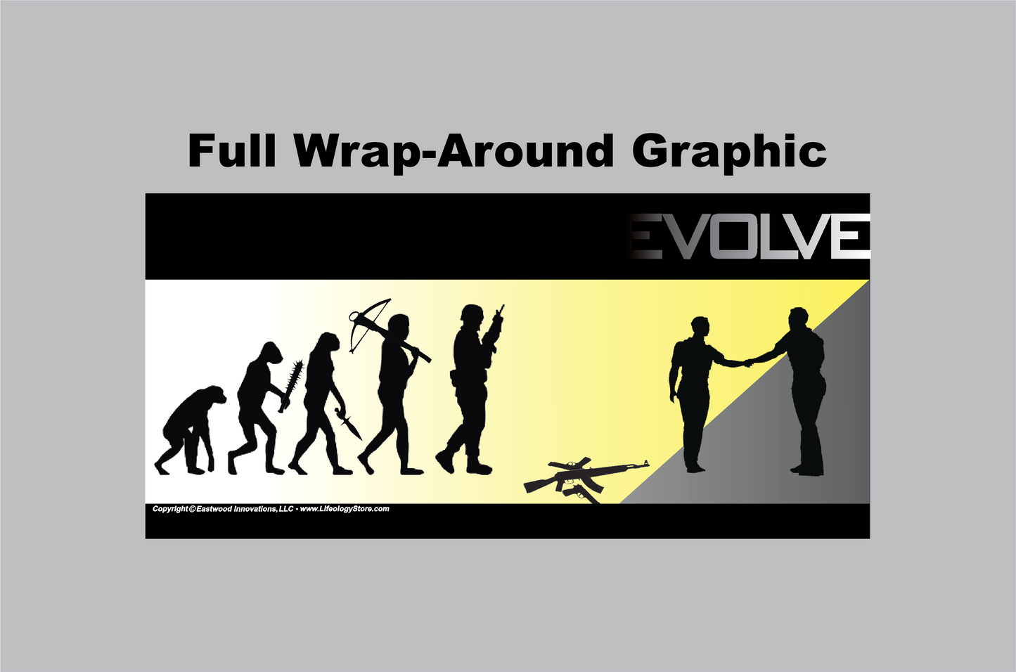 EVOLVE Mug W/Yellow Fade • LH • Black