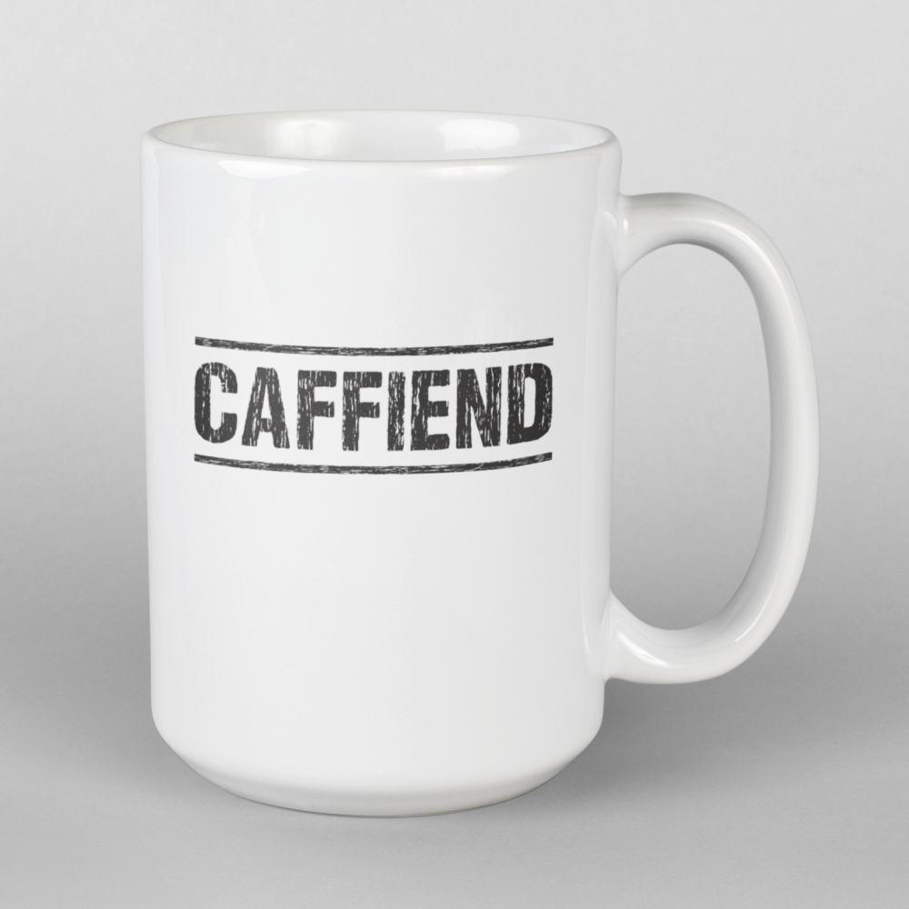 Caffiend Mug • LH • White