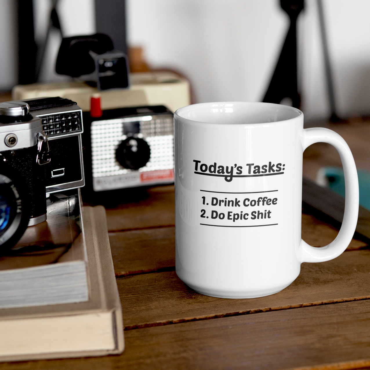 Drink Coffee Do Epic Sh*t Mug • LH • White