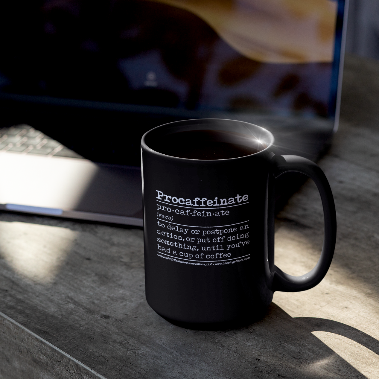 Procaffeinate Mug • LH • Black