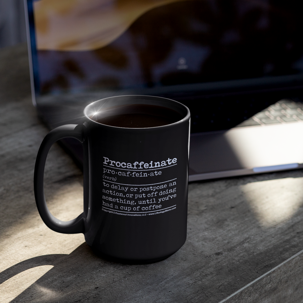 Procaffeinate Mug • RH • Black