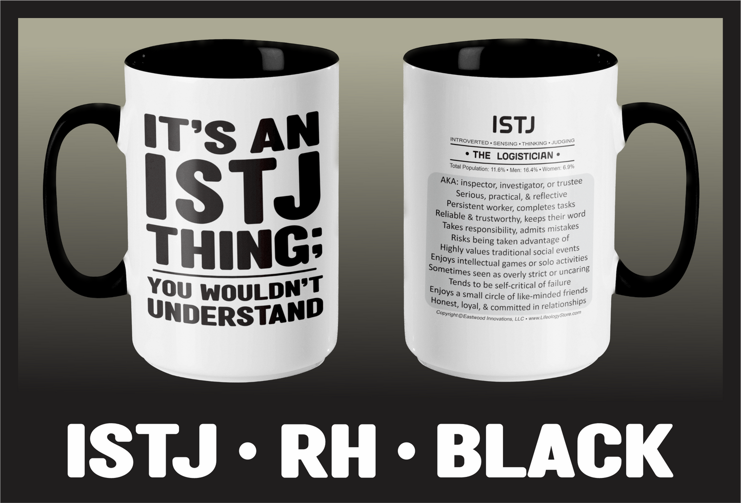 Typology Mug • ISTJ • RH