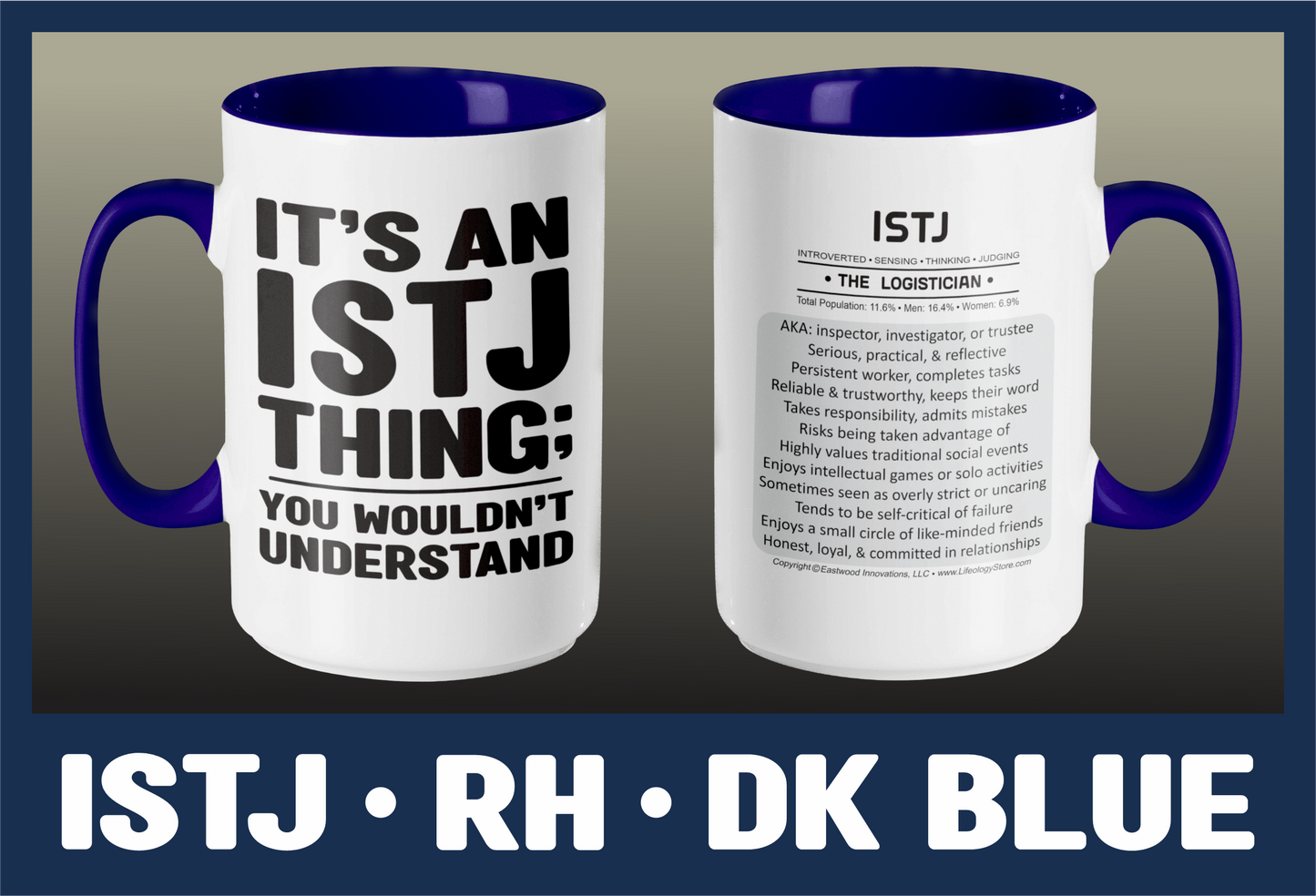 Typology Mug • ISTJ • RH