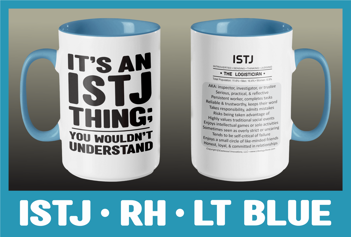 Typology Mug • ISTJ • RH