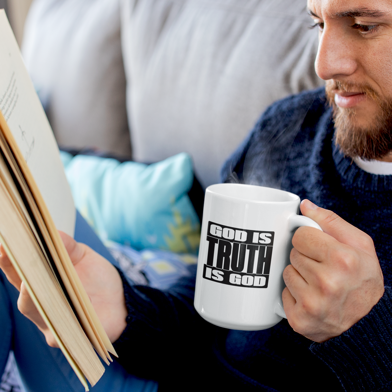 God is Truth is God Mug • LH • White