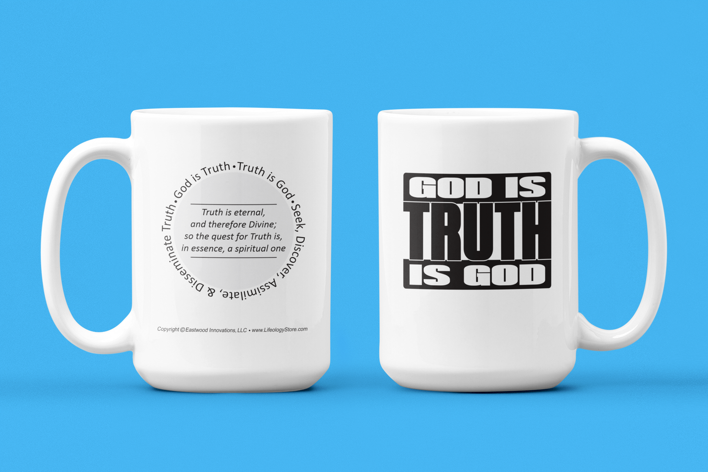 God is Truth is God Mug • LH • White