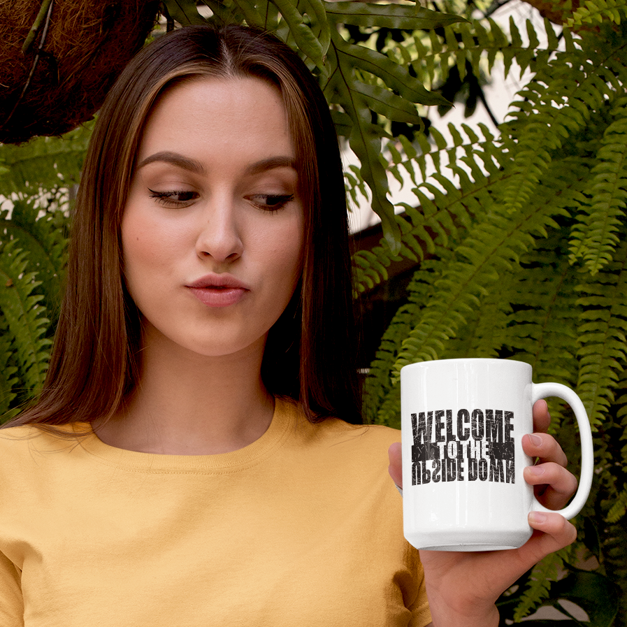 Welcome To The Upside Down Mug • LH • White