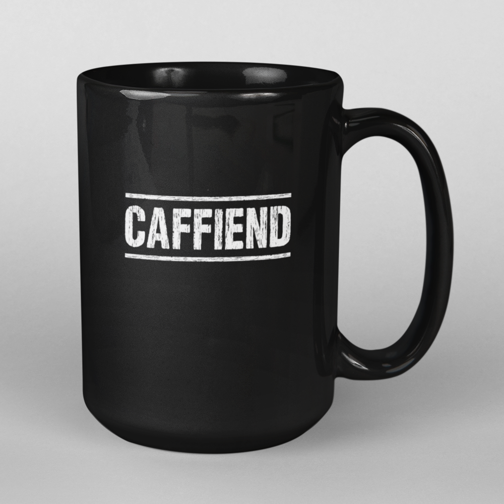 Caffiend Mug • LH • Black