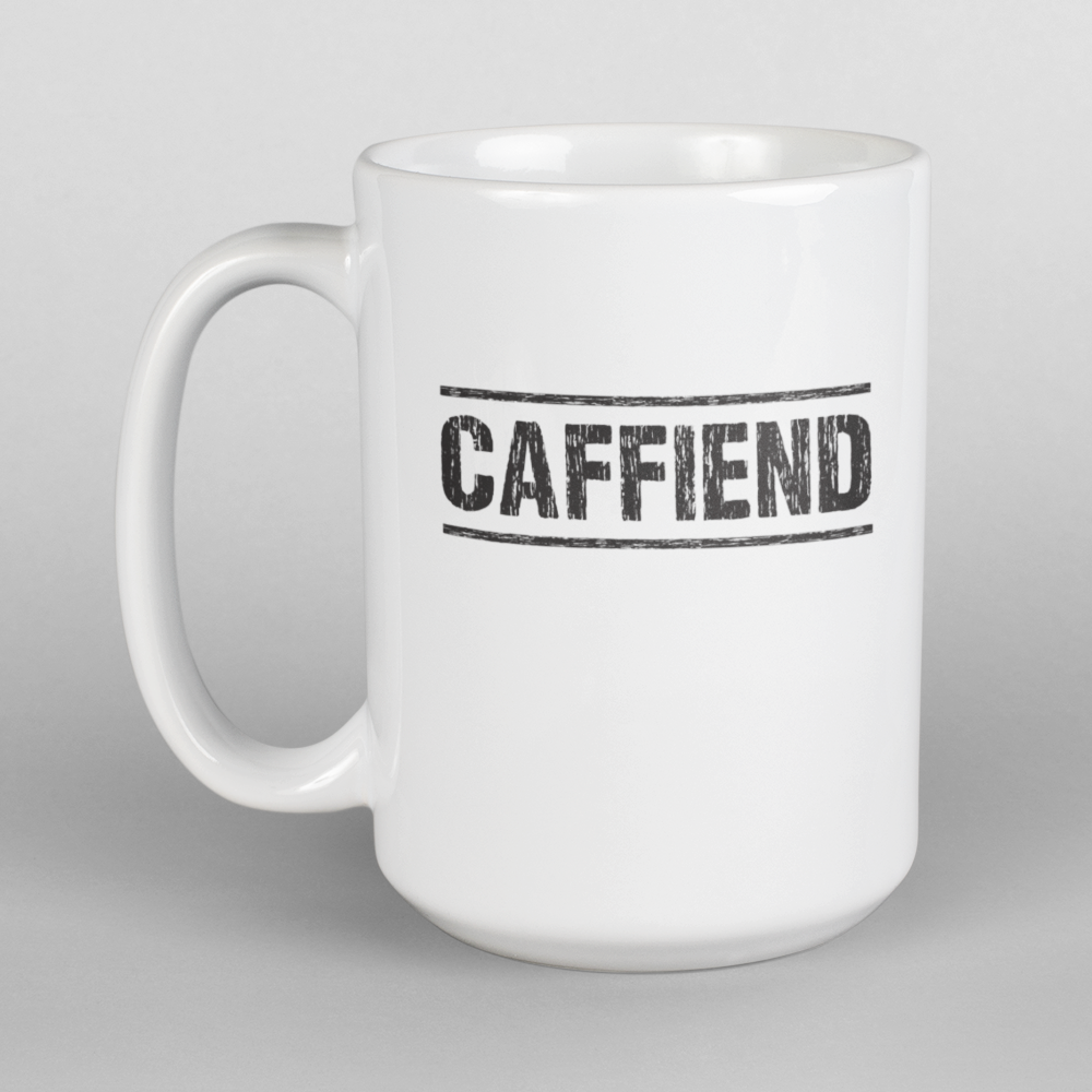 Caffiend Mug • RH • White