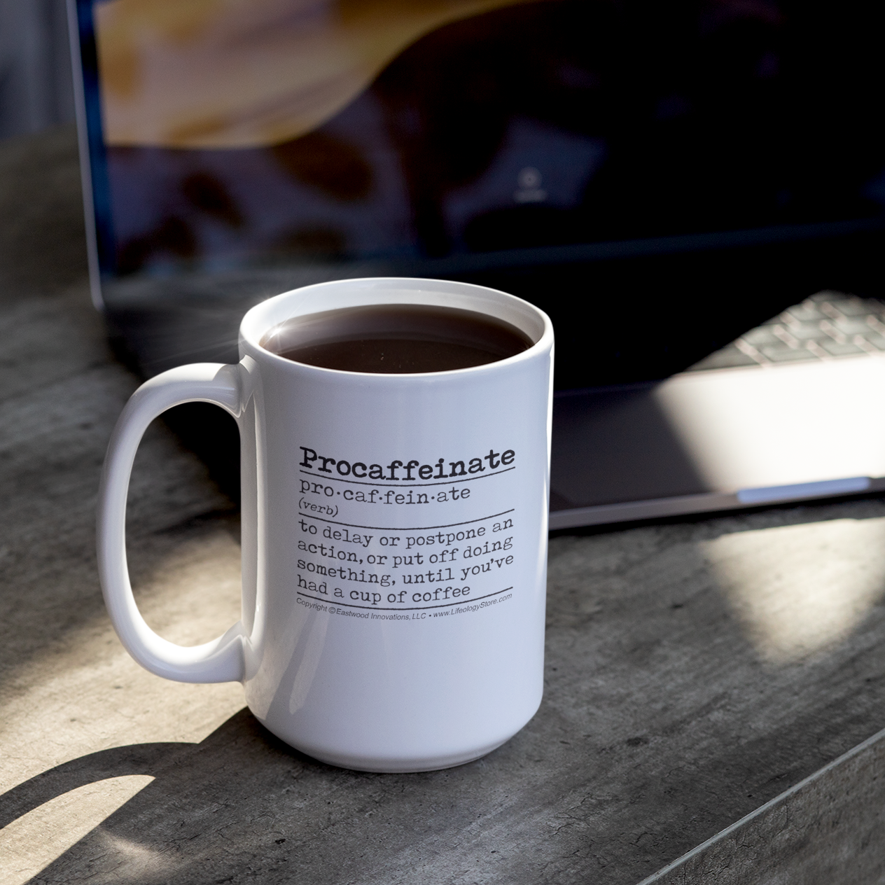 Procaffeinate Mug • RH • White