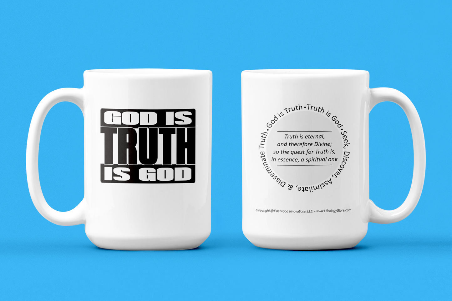 God is Truth is God Mug • RH • White