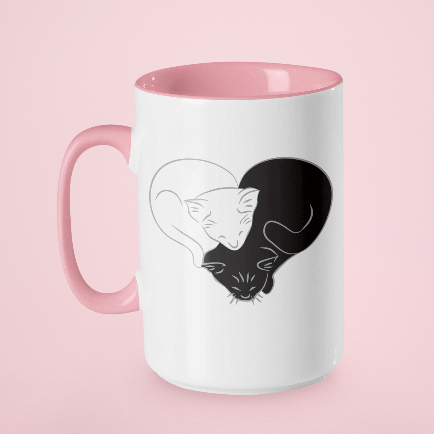 Heart-Shaped Kittens Mug • RH