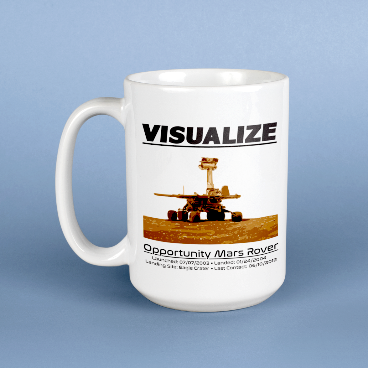 Visualize: Opportunity Mars Rover • RH • White