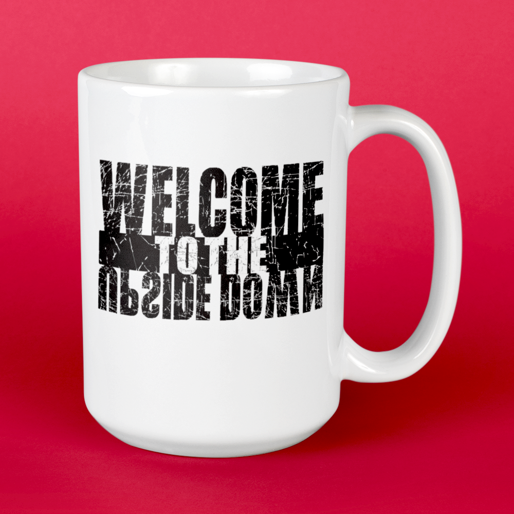 Welcome To The Upside Down Mug • LH • White