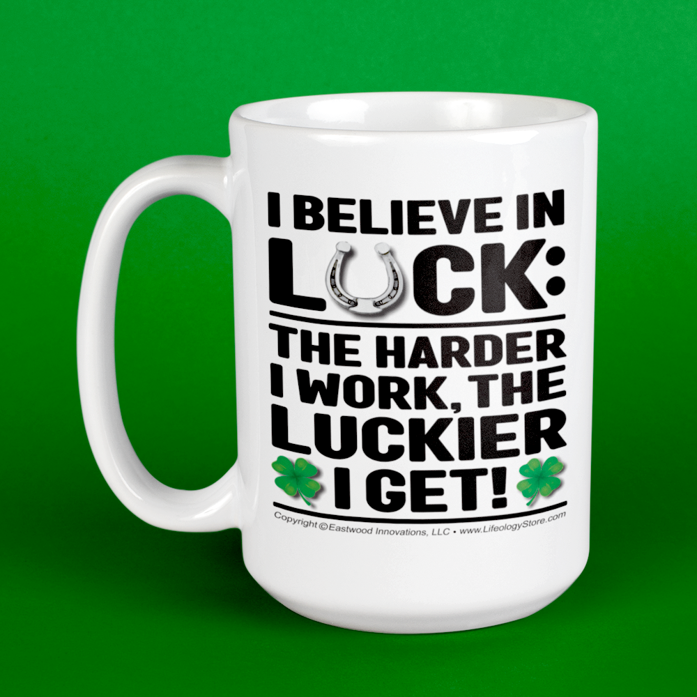 Believe In Luck Mug • RH • White