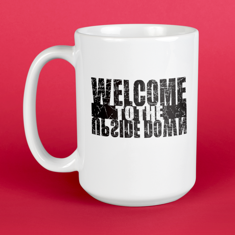 Welcome To The Upside Down Mug • RH • White